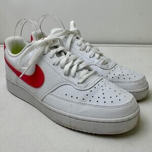 Nike Court Vision Low White / Sea Coral Sneakers Women's Sz 10.5